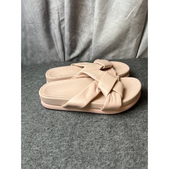 Donna Karan Pure Berke Women's Leather Slide Sandal Pink Size 7.5 KP 244365 - Picture 3 of 8